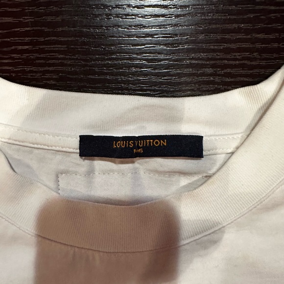 Louie Vuttion men’s white floral tee size large - Picture 2 of 5